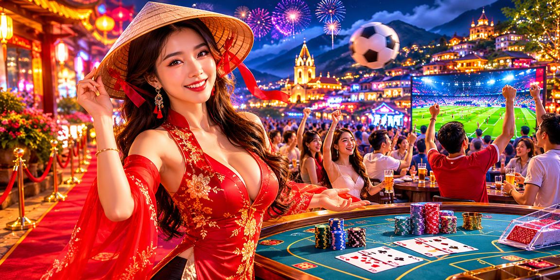 Baccarat phong cách Việt với nón lá trong khung cảnh Sapa rộng thoáng